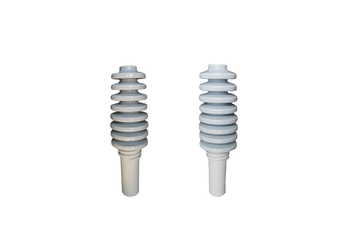 Светлый - серые изоляторы линии электропередач фарфора ANSI 25KV