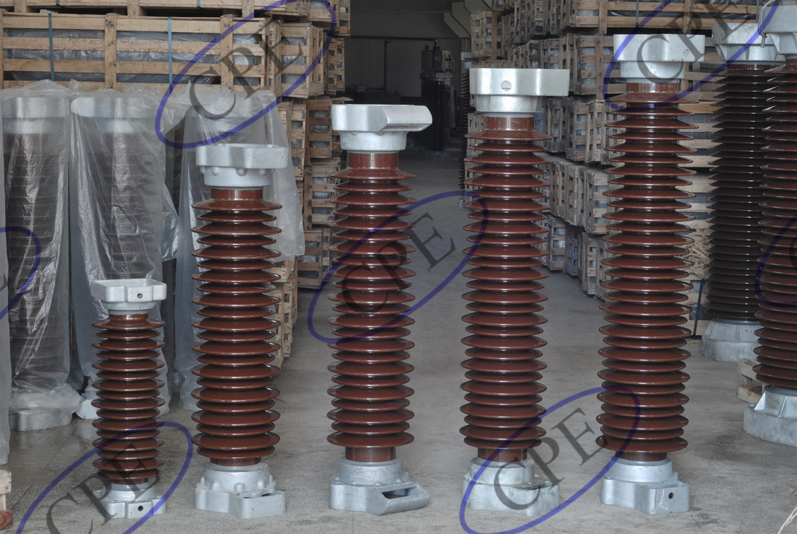 Застекленный Arrester пульсации изолятора 66kV Arrester молнии