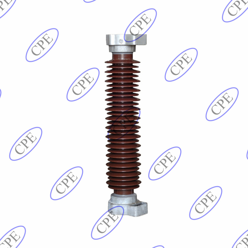Изолятор Arrester молнии фарфора 42KV Брауна для передающей линии